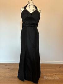 Abito nero lungo da cerimonia 