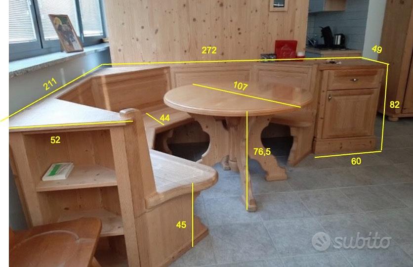 Giropanca / panca angolare con tavolo e sedie - Arredamento e Casalinghi In  vendita a Sondrio