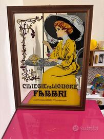 Specchio pubblicitario vintage Fabbri