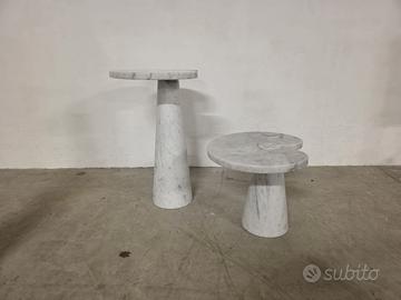 Coppia Tavolini serie Eros di Mangiarotti
