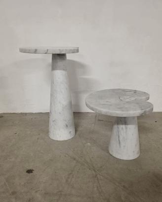 Coppia Tavolini serie Eros di Mangiarotti