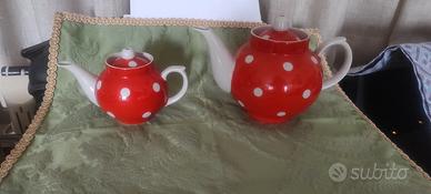 Coppia teiera teiere soviet modernariato