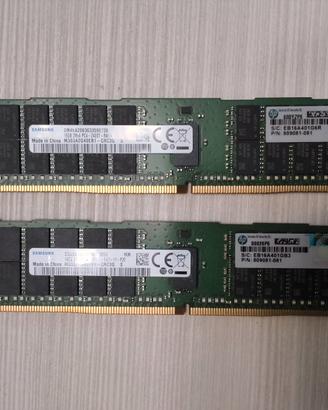 2 moduli memoria RAM SAMSUNG DDR4 16GB