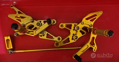 pedane arretrate regolabili Yamaha R1 2007/2008