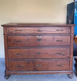 Antico comò / secrétaire in legno massello