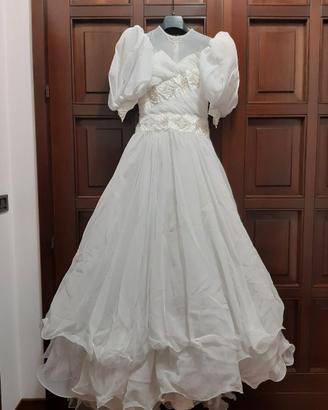 Abito da sposa vintage 80/90 stile principessa