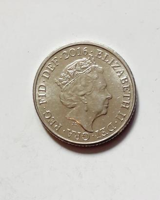 Due monete 10 Ten pence 2016 Queen Elizabeth II