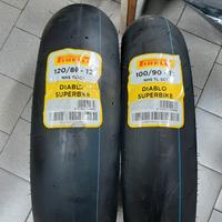 Coppia gomme Pirelli diablo superbike 12 pollici O