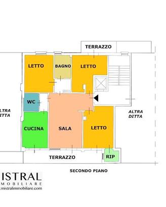 Sassari via Gramsci appartamento con box