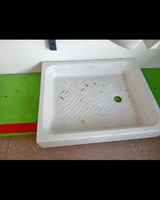 Piatto Doccia in Ceramica Bianco 75x80 cm