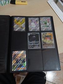 lotto carte pokemon con album (destino di paldea)