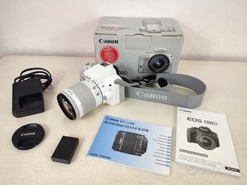 Reflex Canon 100D FULL HD Bianca Rarissima Ottime