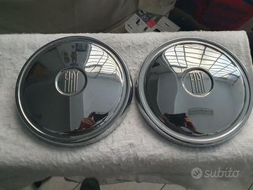 n° 2 coppa ruota per fiat 500 originali