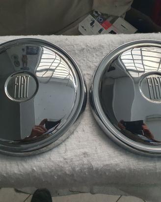 n° 2 coppa ruota per fiat 500 originali