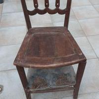 Antico inginocchiatoio da restaurare