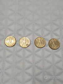 n 4 monete 200 lire anno 1981