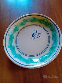 Piatto anno 1910 dam 35 cm in terracotta