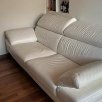 Divano in pelle bianco by poltrone&sofa