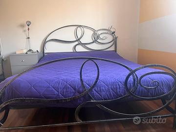 letto matrimoniale in ferro battuto