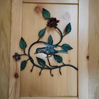 Portachiavi da parete con applicazione in ferro ba