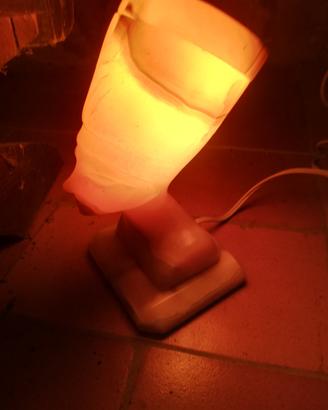 lampada da tavolo alabastro Nefertiti