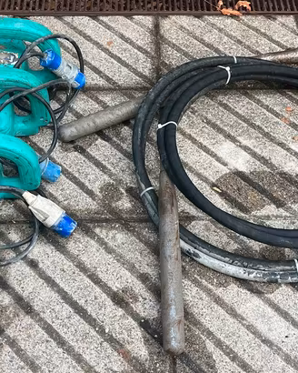 Vibratori per gettata calcestruzo cemento edilizia
