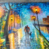 Dipinto Afremov Melody of the night