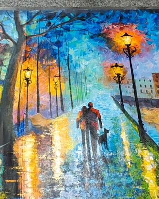 Dipinto Afremov Melody of the night