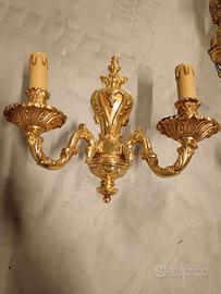 Applique Barocca oro 2 bracci