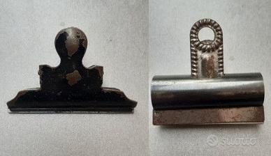 2 mollette fermacarte vintage