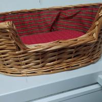 Cesta in vimini per gatti o piccoli cagnolini