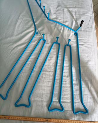 Giraffa appendiabiti a muro azzurro vintage ikea