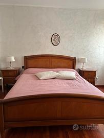 letto matrimoniale in ciliegio 