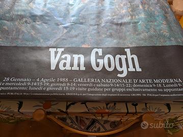 Doppia locandina poster  mostra Van Gogh del 1988