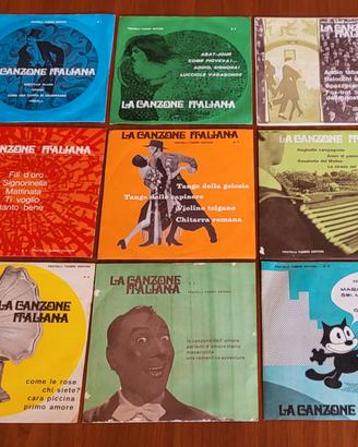 9 Vinili (1° stampa) 45 Giri-La Canzone Italiana