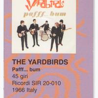 Card n. 13 alleg. alla Rivista Raro-The Yardbirds