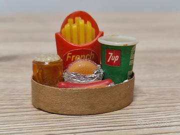 Calamita  vintage fast food – hamburger, patatine 