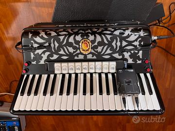 Fisarmonica Musette 120 bassi 4/5 amplificata midi