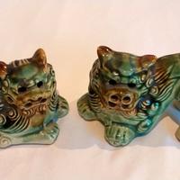 Sculture leoni  cani Foo anni 40