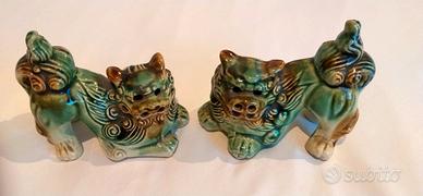 Sculture leoni  cani Foo anni 40