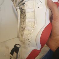 jordan 6 Rings bianca e rossa 