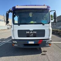 Man tgl 12.240 pianale fisso con gru hiab hi duo