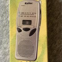KAITEC Radiolina FM/AM con orologio LCD - NUOVA
