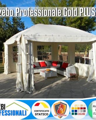 Gazebo professionale 4x5m certificato giardino bar