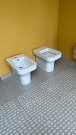 Coppia di sanitari vado e bidet  ceramche Simas