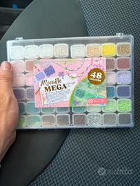 Kit di perline Rocailles 48 colori differenti