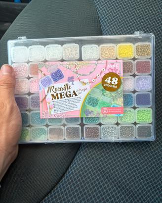 Kit di perline Rocailles 48 colori differenti