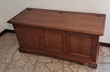 Cassapanca in legno massello di rovere
