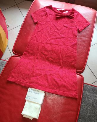Vestito natalizio bimba 6-8 anni