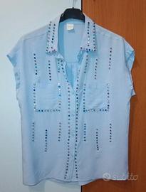 camicia donna con strass